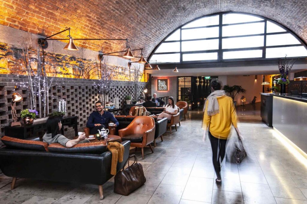 Address-Connolly-Lobby of best design hotels in Dublin